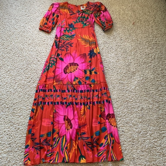NWT farm rio floral maxi dress ( belt is not included) - Picture 12 of 15